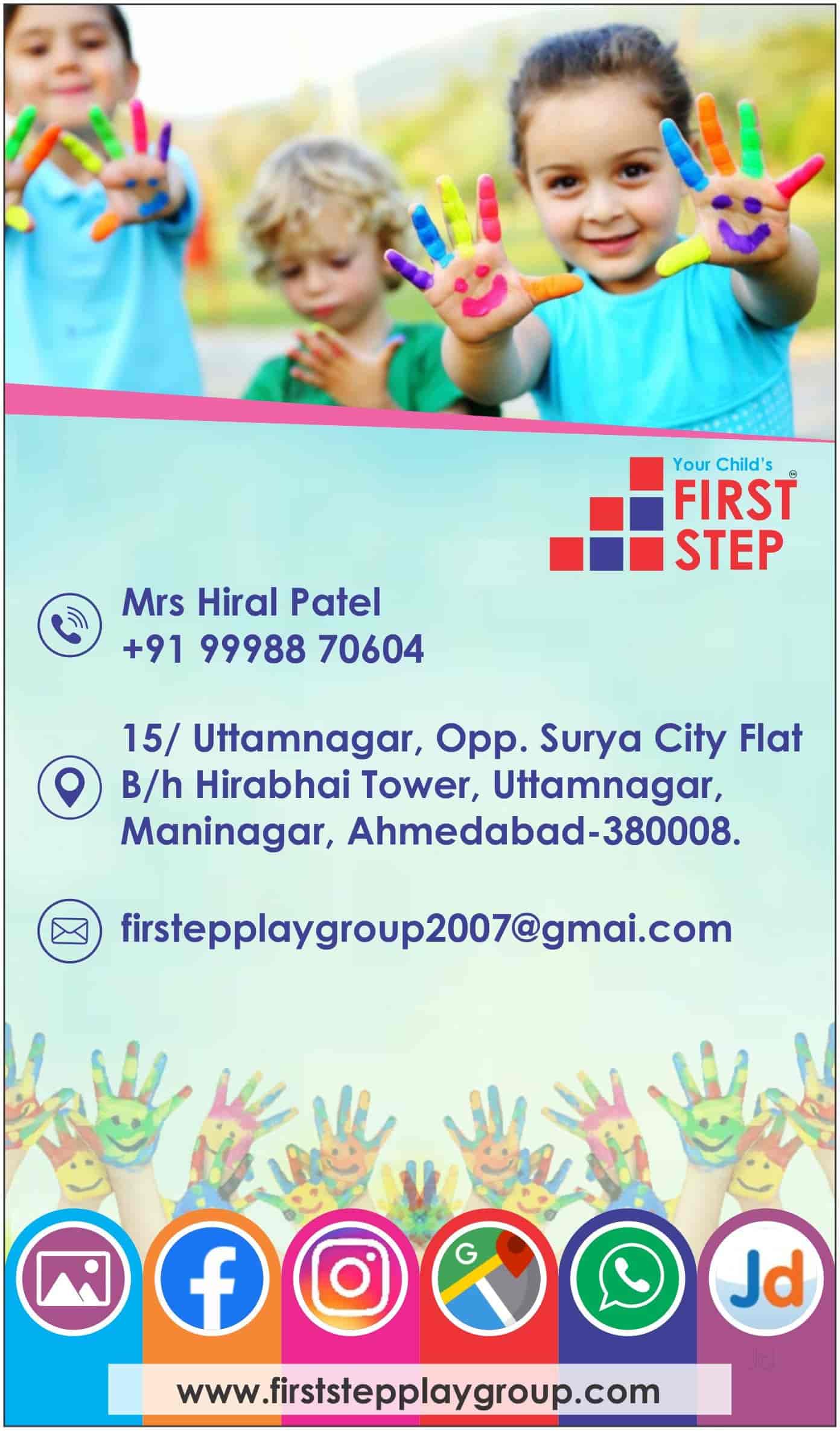 Firststep Preschool - #1 Preschool in Maninagar , Best Preschool in Maninagar, Preschool Activity Centre , Kids Preschool