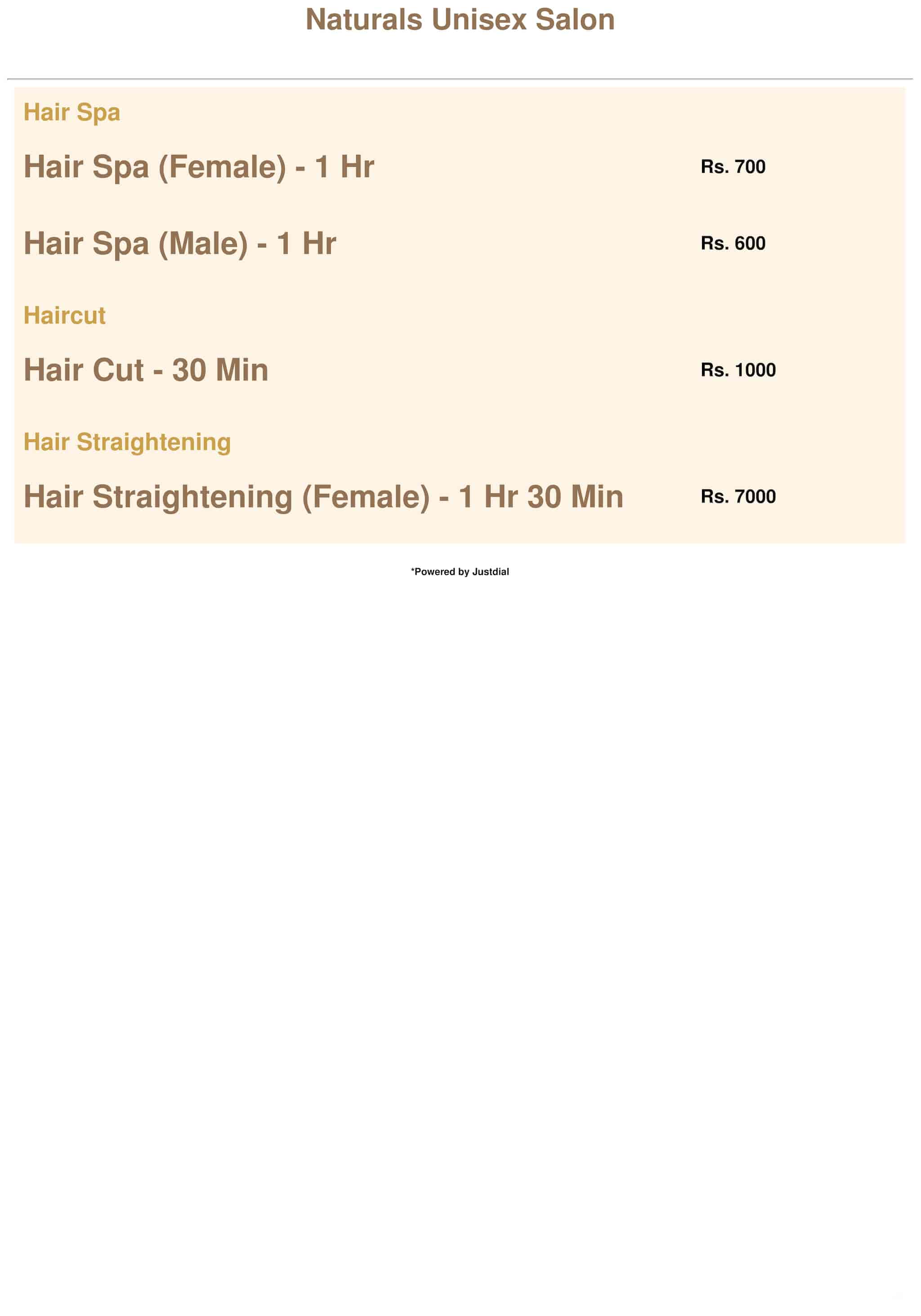 Naturals beauty parlour hair smoothening price hotsell
