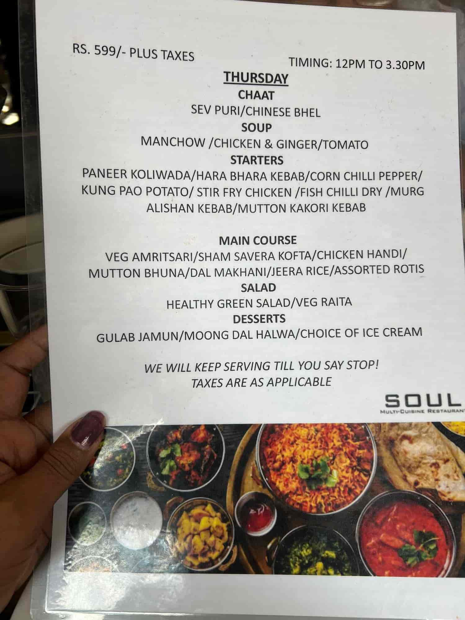 Soul restaurant on sale