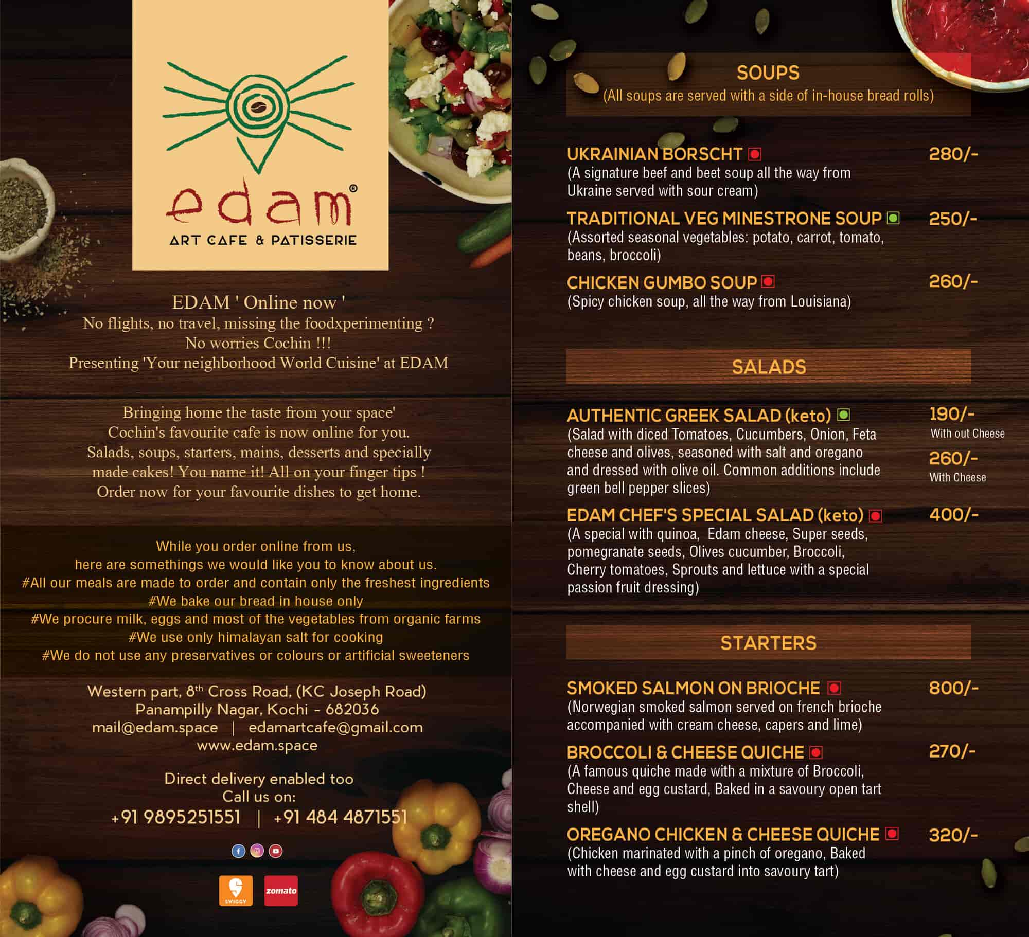 Edam art cafe online