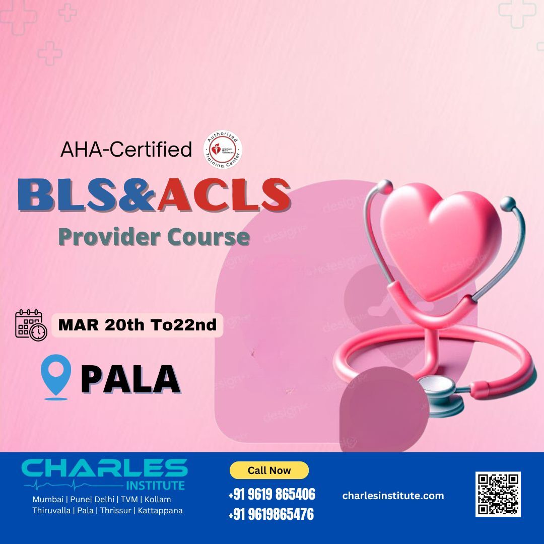 Bls Acls Course Kottayam Pala Charles Institute in Arunapuram