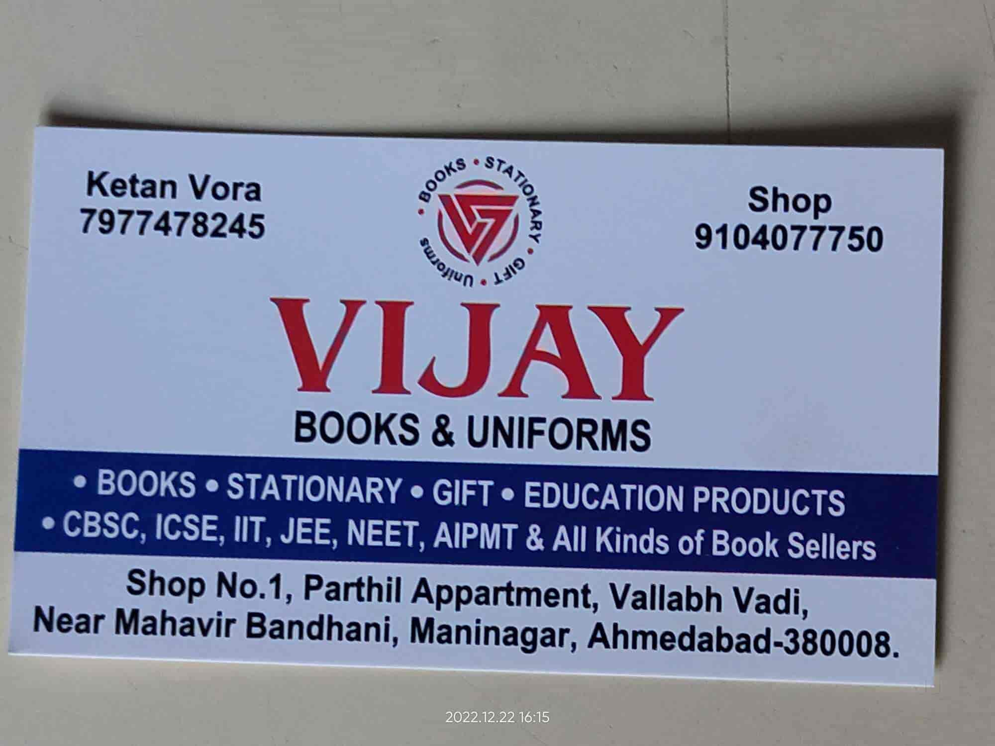 Vijay Stores in Maninagar,Ahmedabad Best Stationery Shops in