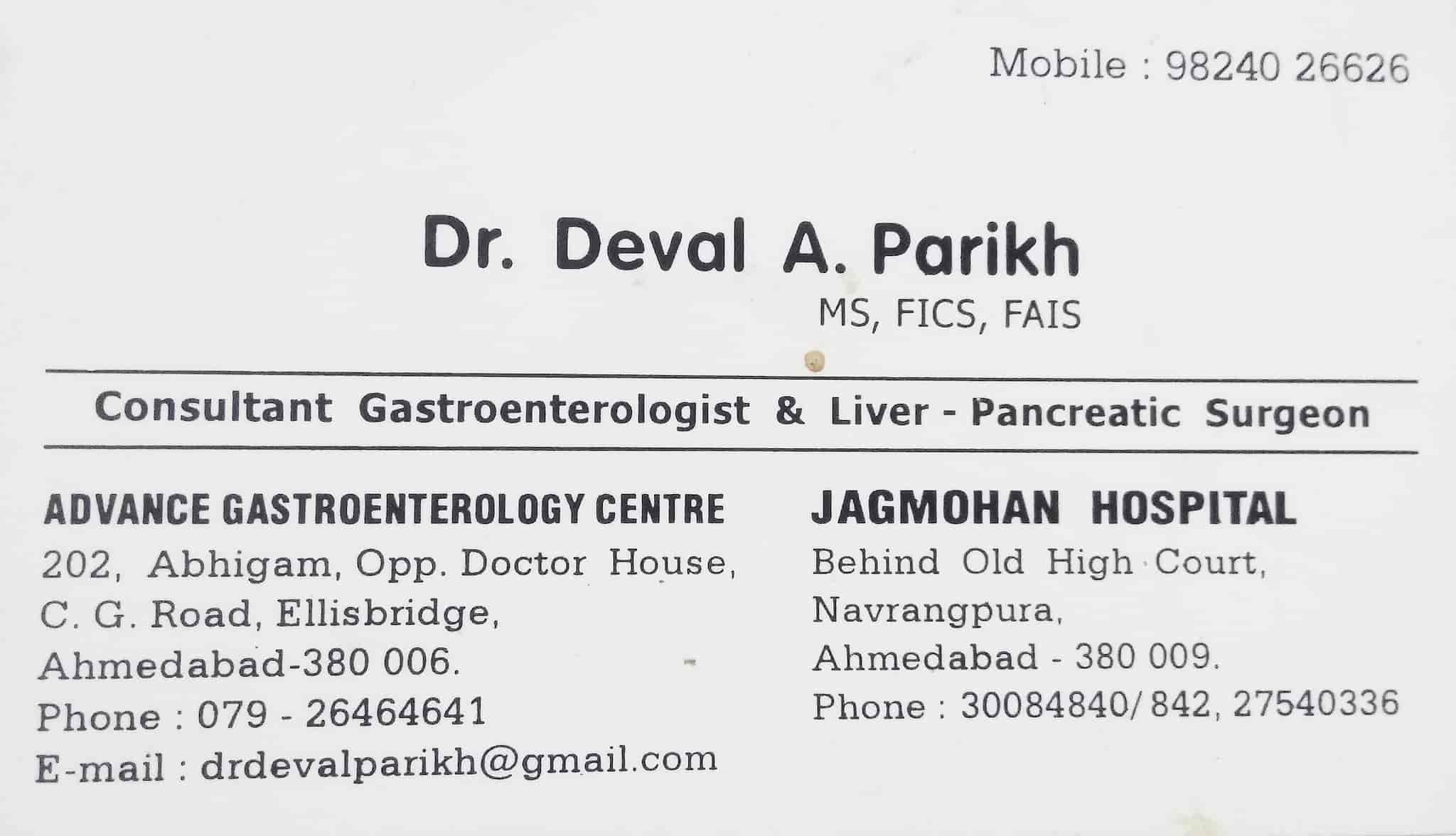 Dr. Deval A Parikh in Ellis Bridge,Ahmedabad - Best General Physician ...