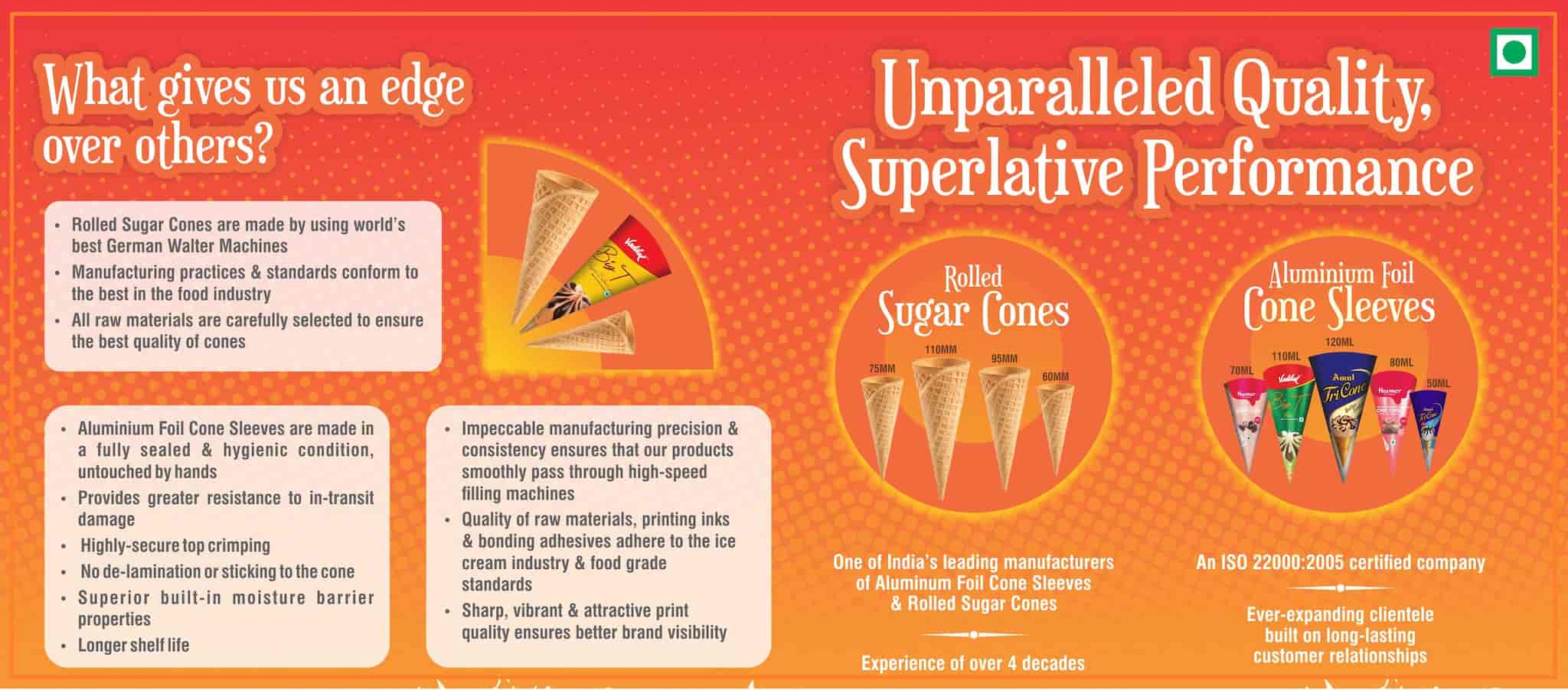 Top Ice Cream Cone Sleeve Manufacturers in GandhinagarGujarat आइस