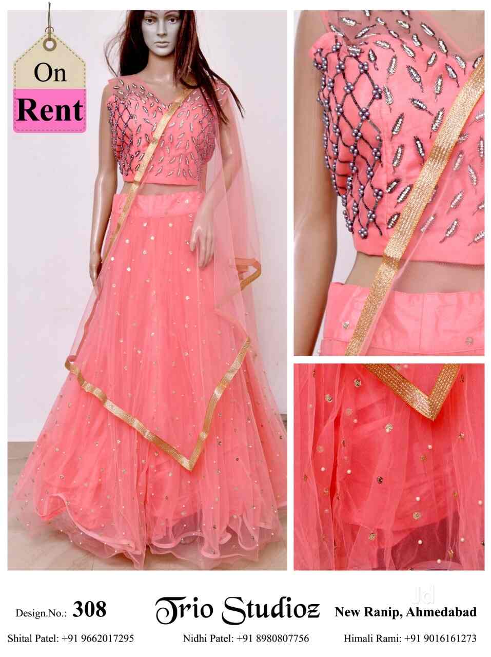 chaniya choli on rent