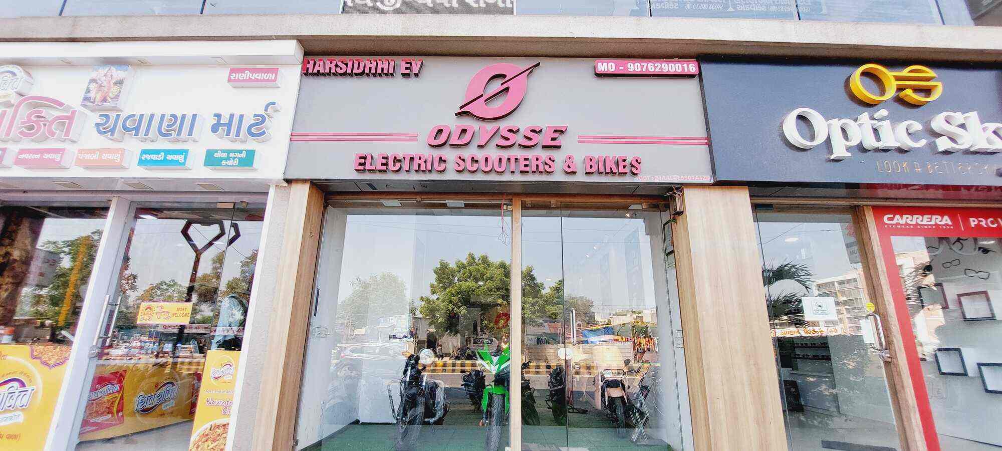 Odysse Electric Vehicle Showroom Harsiddhi Ev Bike in Gota,Ahmedabad