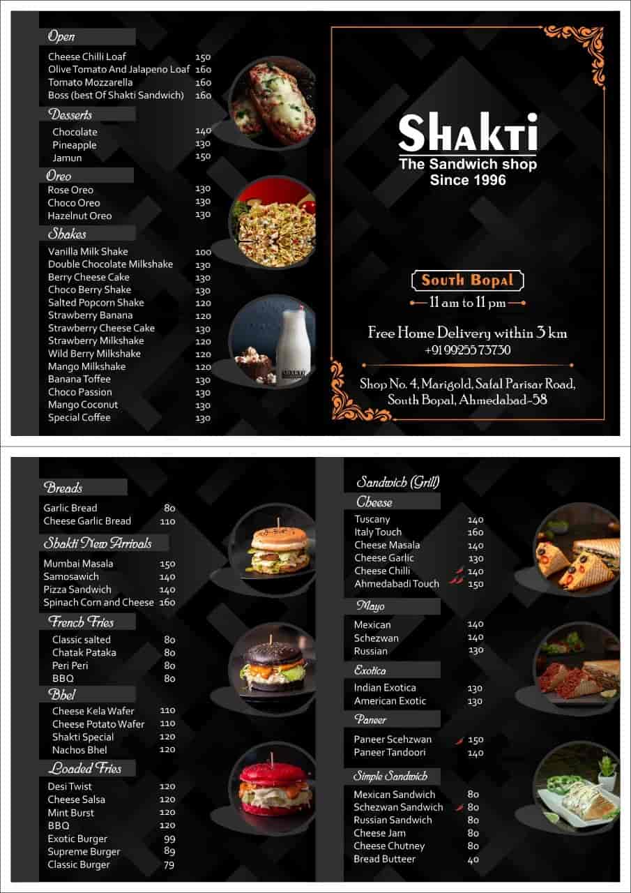 Shakti The Sandwich Shop in Thaltej,Ahmedabad Order Food Online