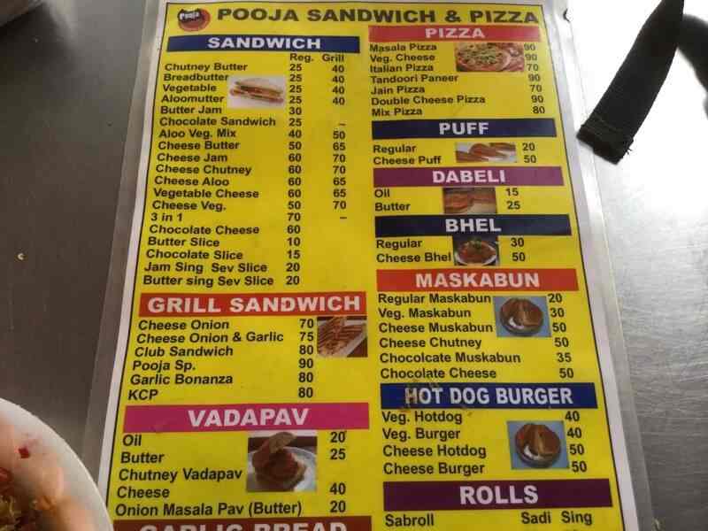 Pooja Sandwich Pizza in Vastrapur,Ahmedabad Best Pizza Outlets in