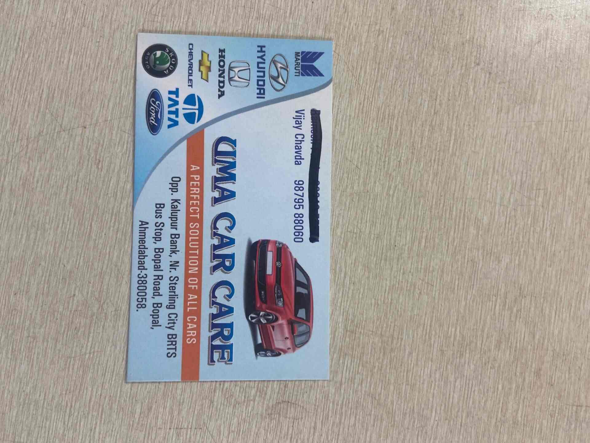 Uma Car Care in Bopal,Ahmedabad Best Car Repair & Services in