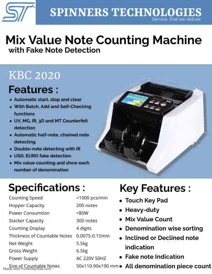 Top Methodex Currency Counting Machine Dealers in Ahmedabad करेंसी