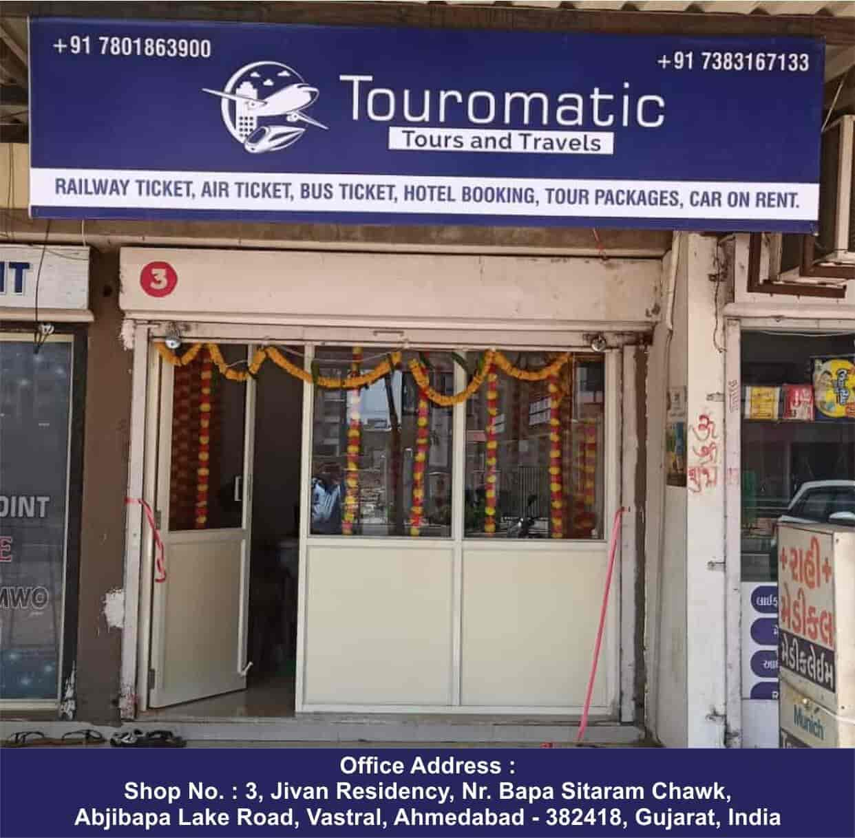 Touromatic Tour & Travels in Vastral,Ahmedabad Best Travel Agents in