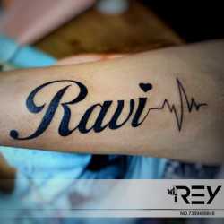 Tattoo uploaded by Samurai Tattoo mehsana Ravi name tattoo Ravi tattoo Ravi name tattoo ideas Ravi tattoo ideas Tattoodo