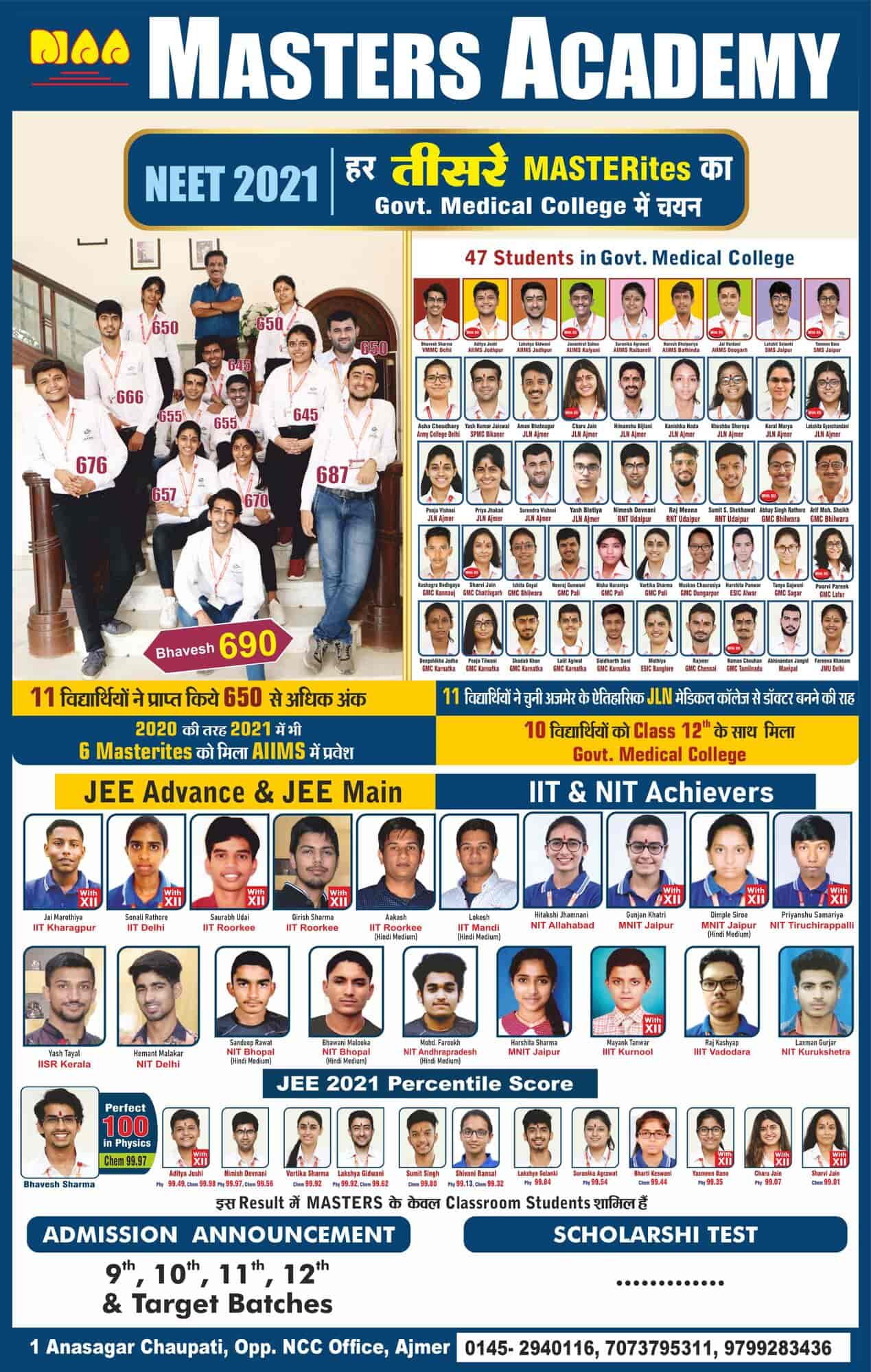 Master Academy Ajmer in Ashok Marg,Ajmer Best Tutorials For Class XI