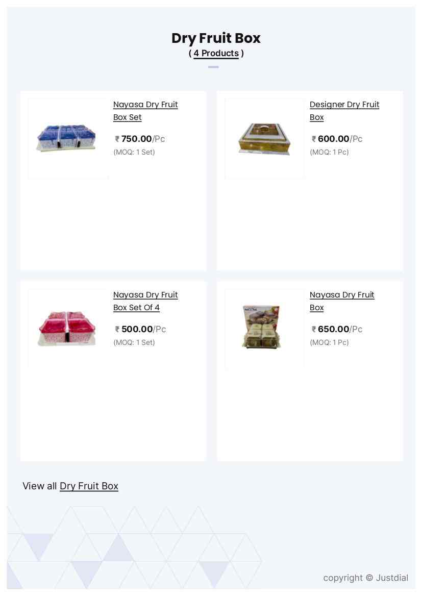 Nayasa Designer Plastic Serving Tray in Indore at ₹ 550 Set by