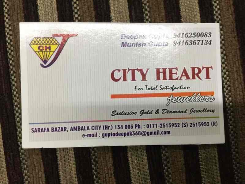 City Heart Jewellers in Ambala City,Ambala Best Jewellery Showrooms