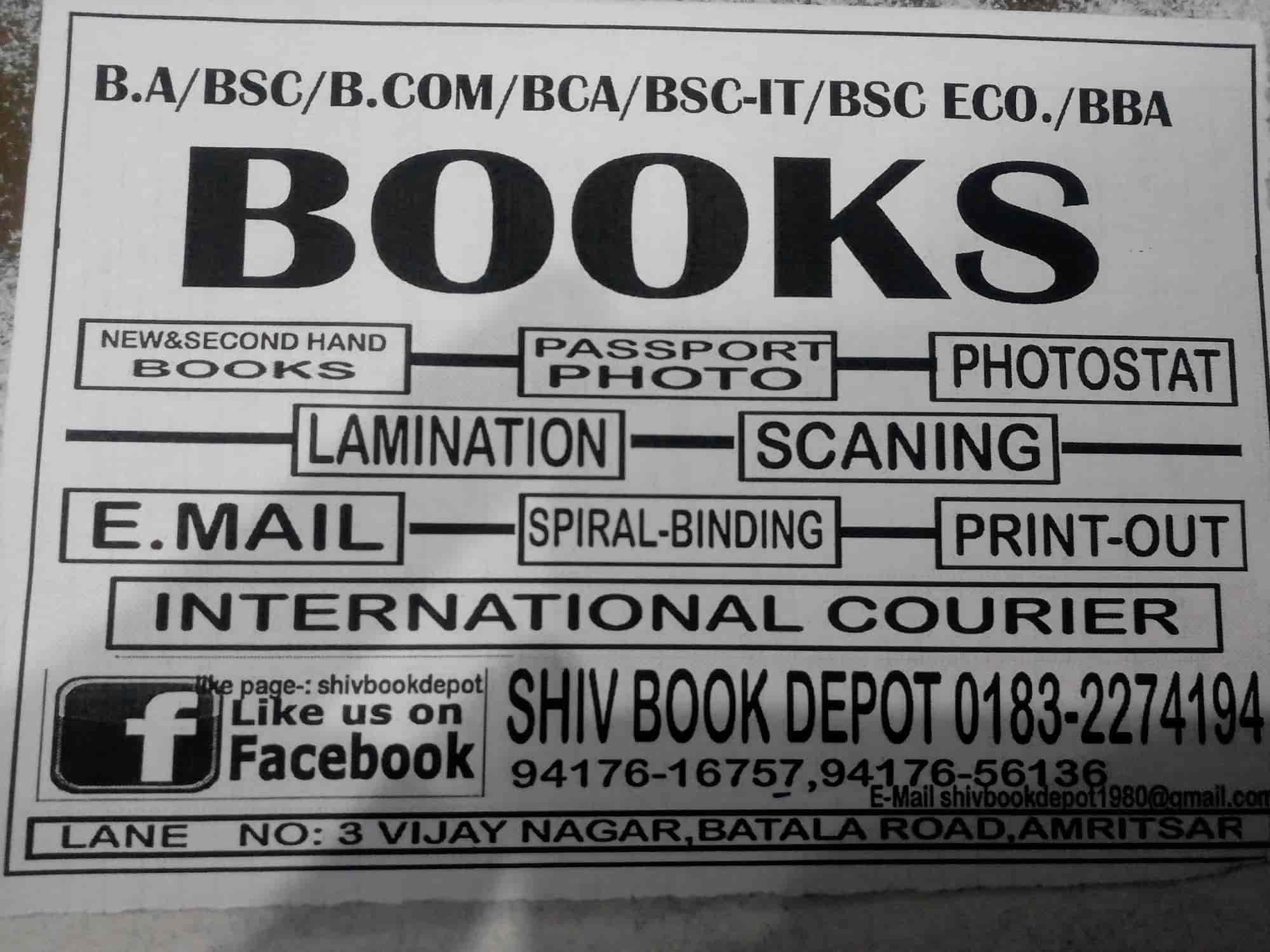 Shiv Book Depot in Vijayanagar,Amritsar - Best Second Hand Book Shops ...