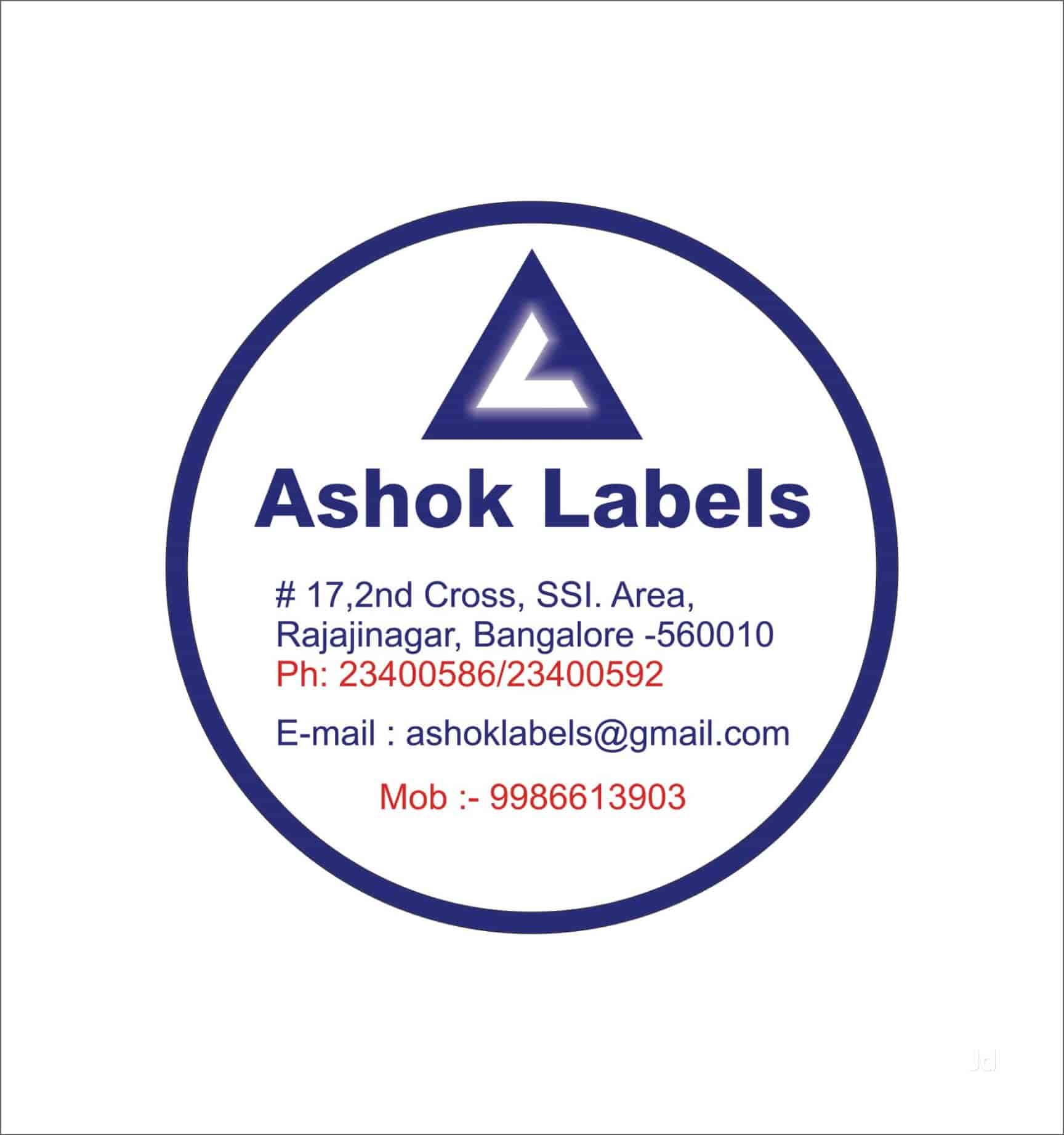 Catalogue - Ashok Labels in Rajajinagar, Bangalore - Justdial