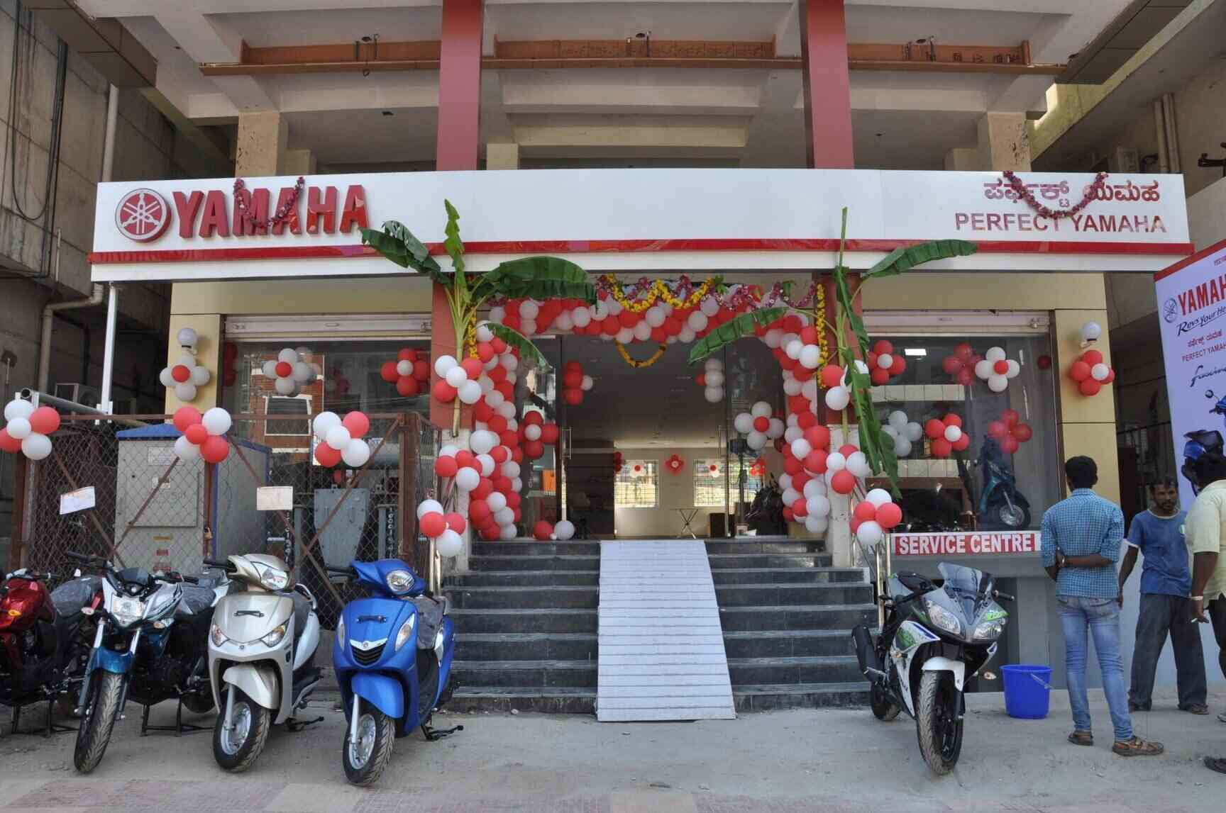 Chandapura yamaha outlet showroom