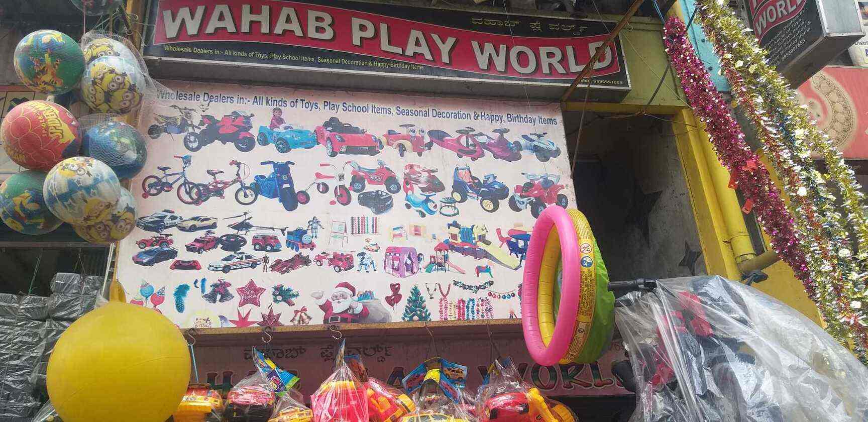 Wahab Play World in Old Kasai Road,Bangalore Best Toy Dealers in