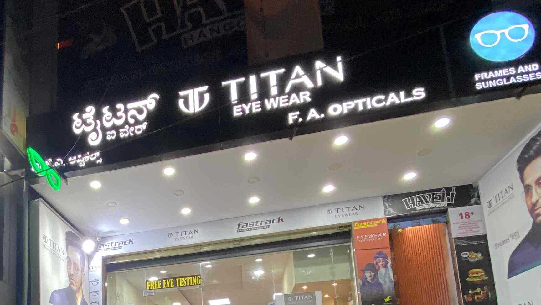 Titan Eyewear in Kammanahalli Bangalore Best Opticians in