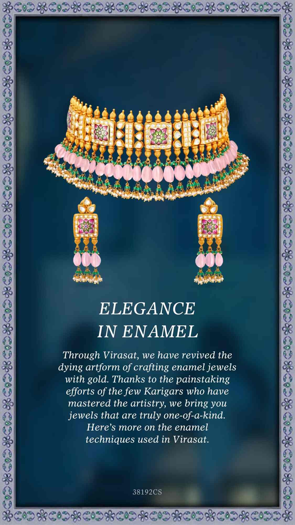 TANISHQ 503919VCNE1A022BD000080 Glamorous Diamond Bangle in a