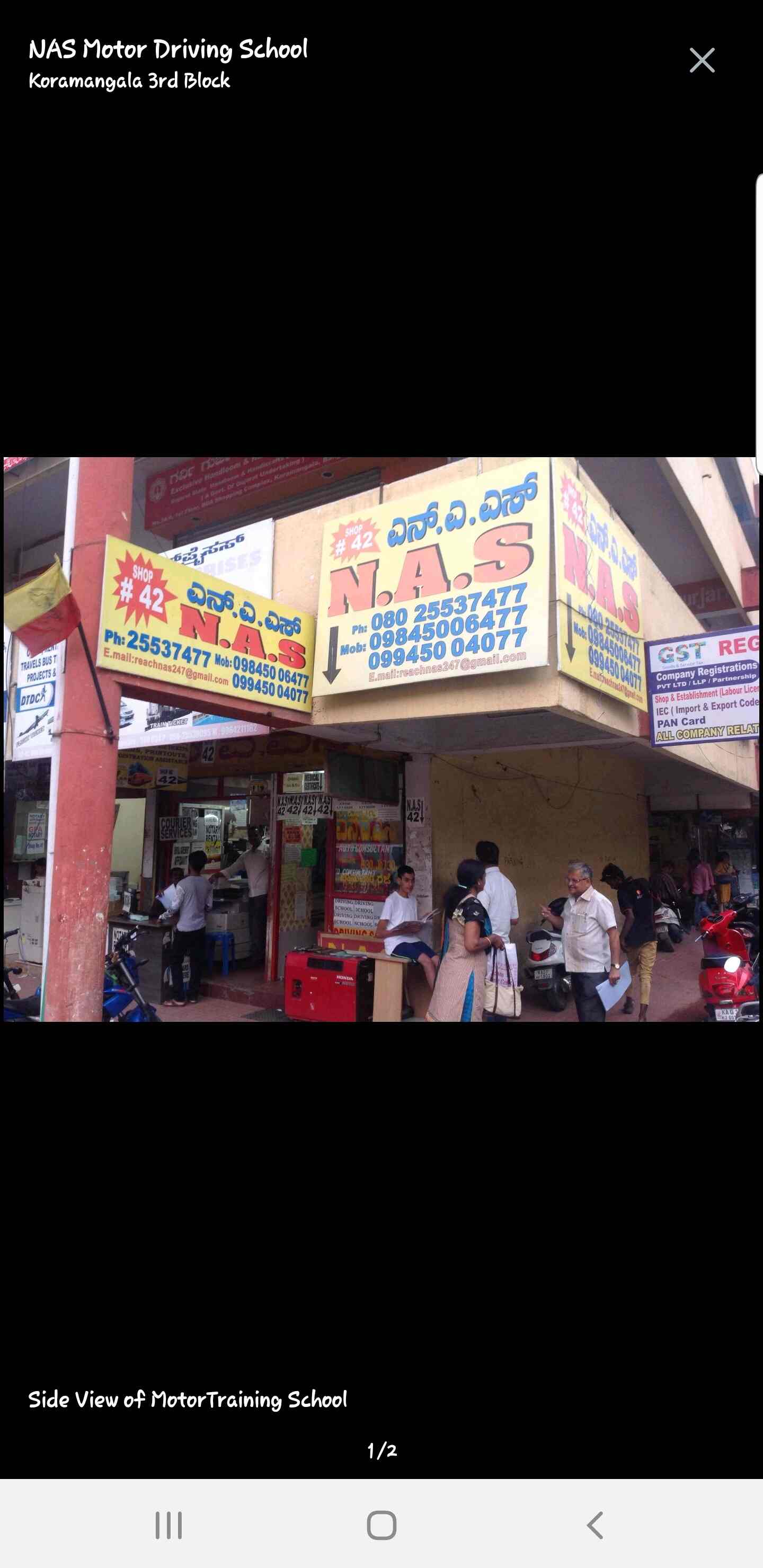 NAS Motor Driving School in Koramangala 3rd Block,Bangalore Best