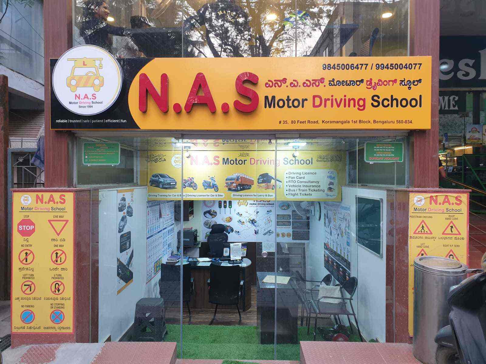 NAS Motor Driving School in Koramangala 3rd Block,Bangalore Best