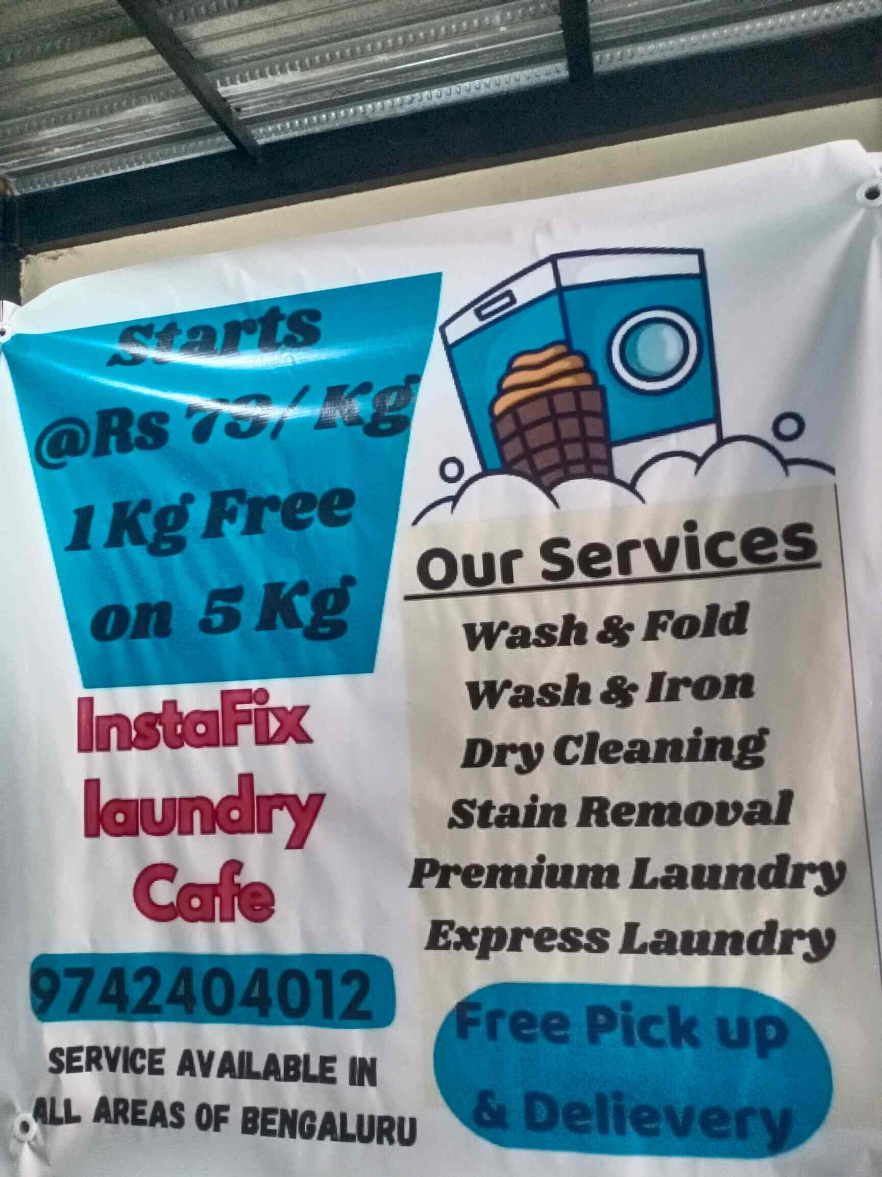 INSTAFIX LAUNDRY & DRY CLEANERS in Wilson Garden,Bangalore Best Laundry Services in Bangalore