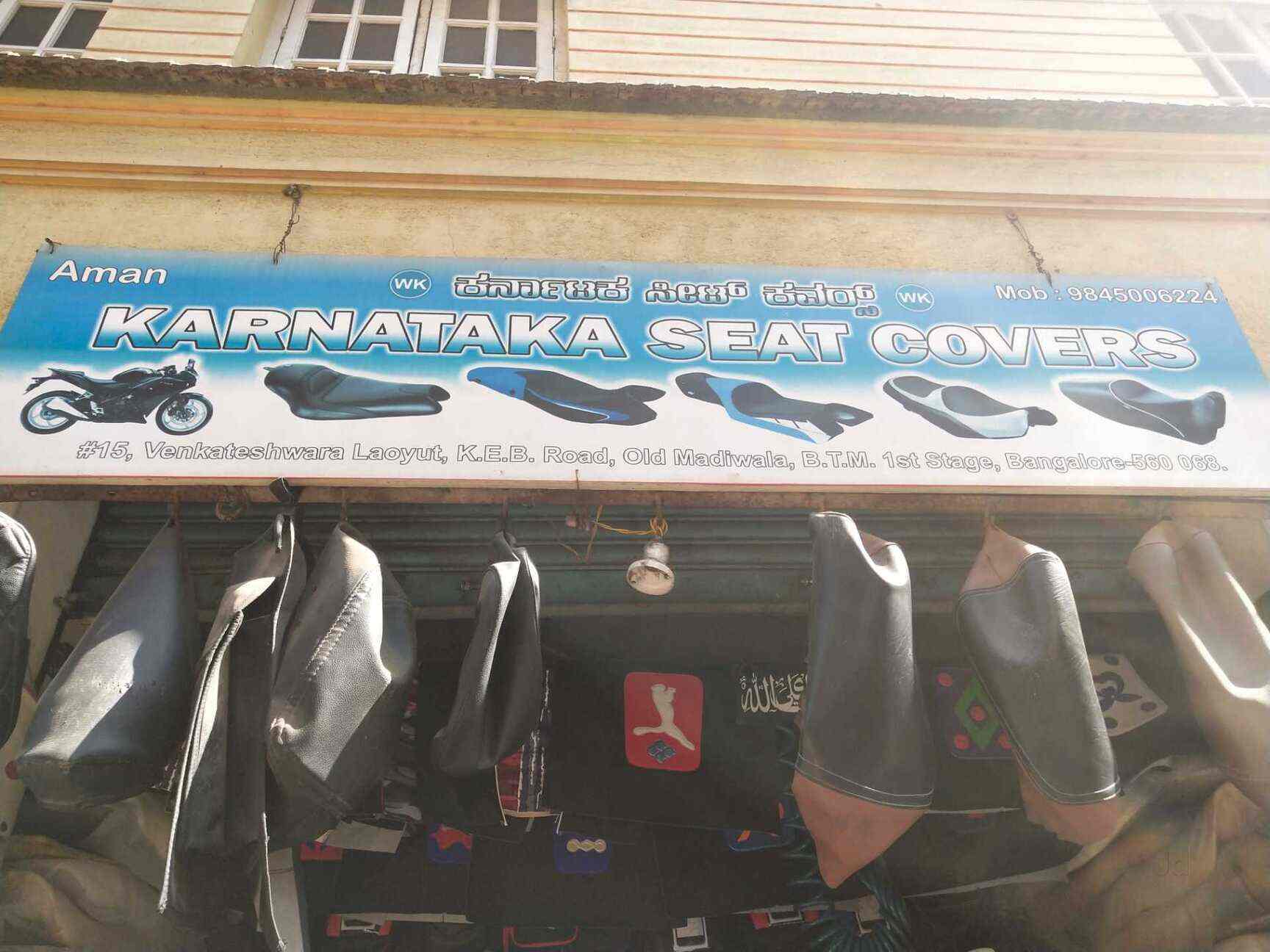 Karnataka Seat Cover in Madiwala,Bangalore Best Helmet Repair