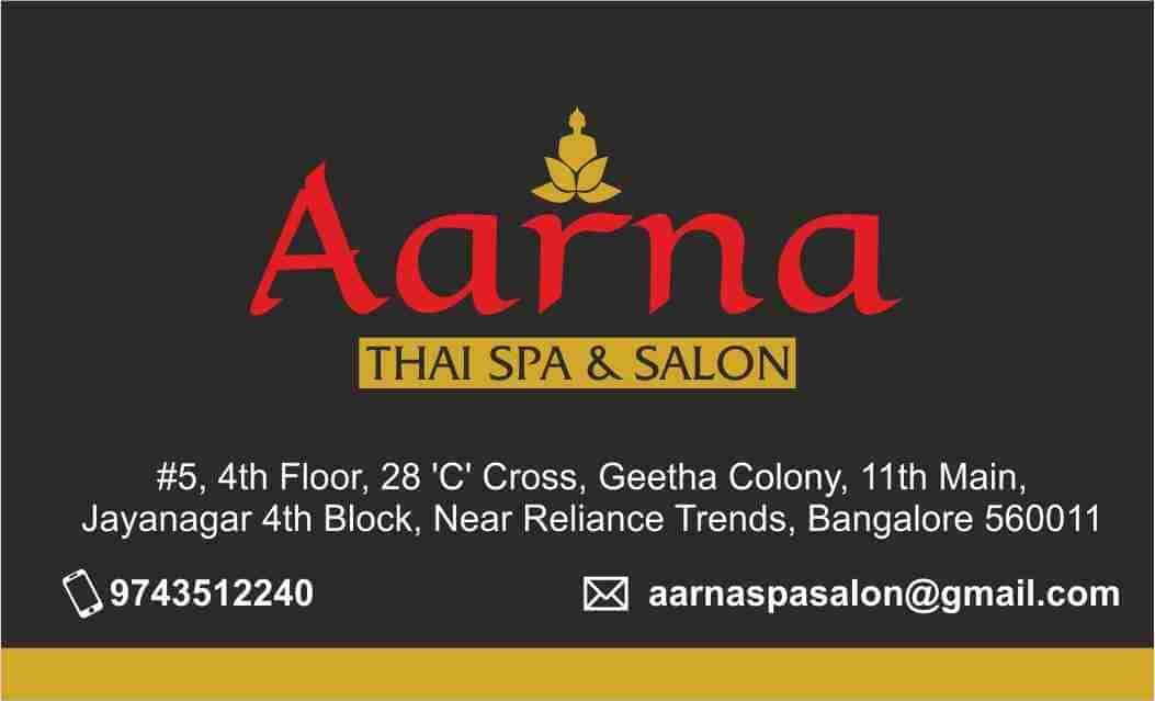 Aarna Unisex Spa and Salon in Jayanagar 4th Block,Bangalore Best Body