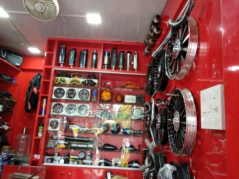 Bike accessories shop in jc road sales