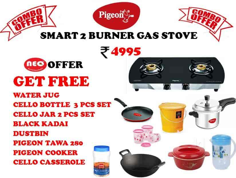 Pigeon gas stove combo deals offer big bazaar