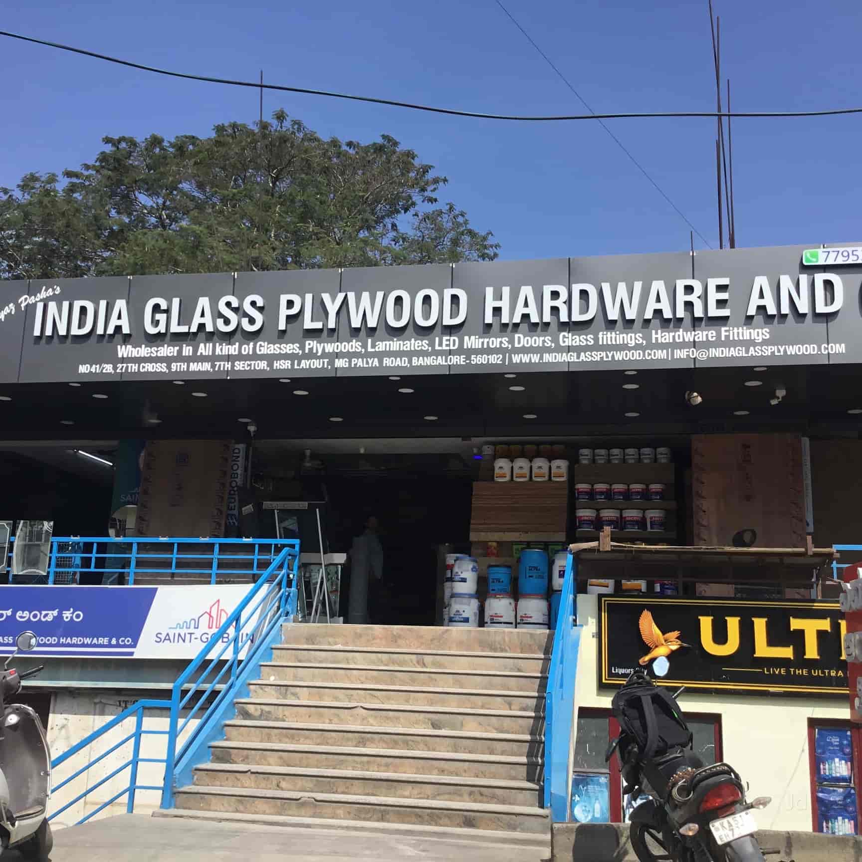 INDIA Glass Plywood Hardware and Co in Bommanahalli,Bangalore Best Toughened Glass Dealers in