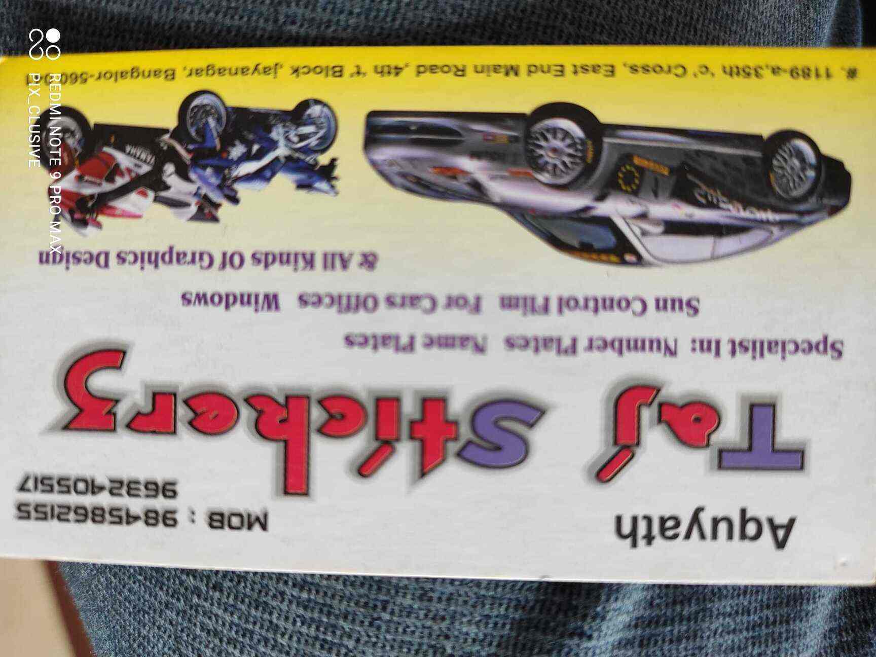 Taj Stickers in Jayanagar 4th T Block,Bangalore Best Car Accessory