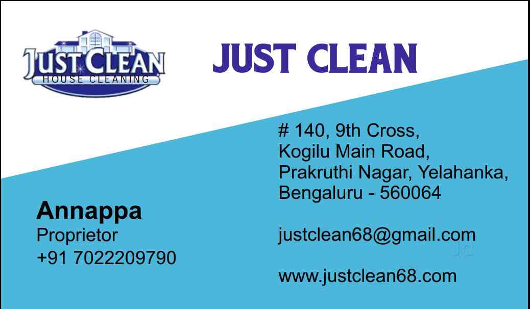 Just Clean in Yelahanka,Bangalore Best Corporate Housekeeping Services in Bangalore Justdial