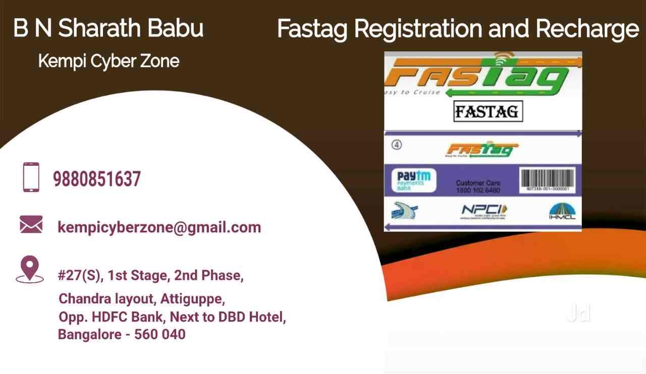 Top Fastag Electronic Toll Collection System Dealers in Jp Nagar 7th Phase Best Fastag