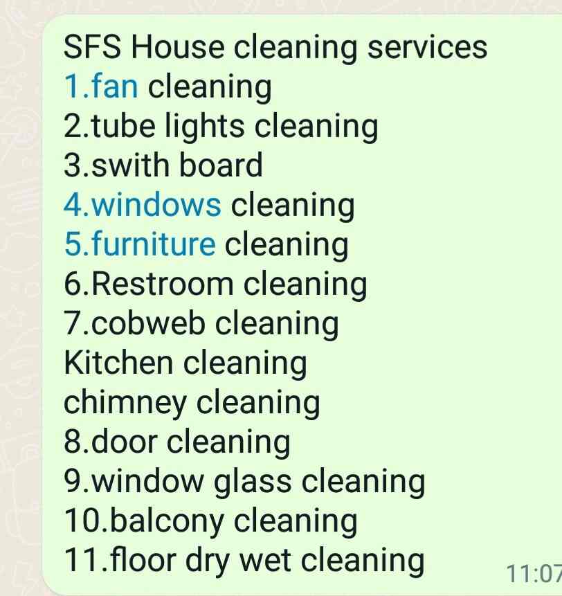 SFS Facility Services in Bommanahalli,Bangalore Best Cleaning