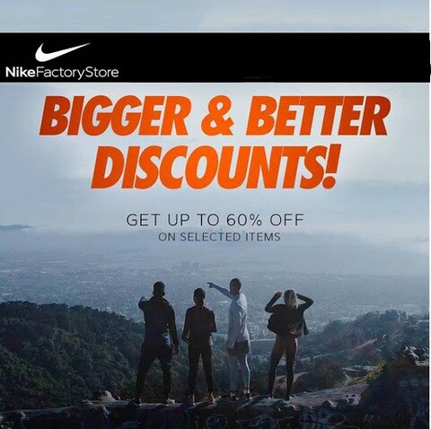 Nike factory cheap store discount code