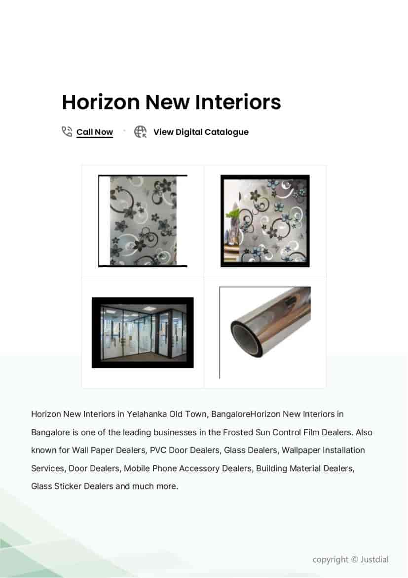 Standard Decorative Frosted Glass in Bangalore at ₹ 40 ₹ 55