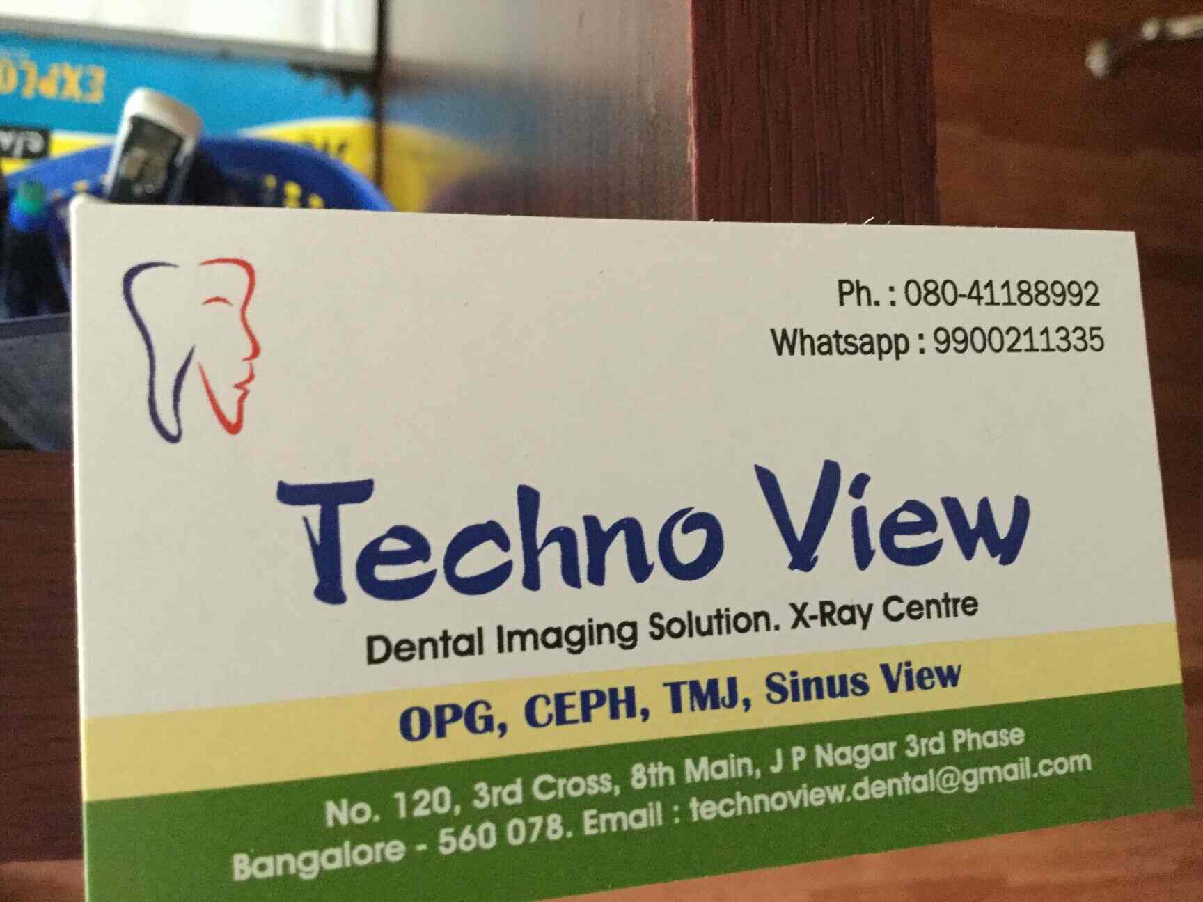 Techno View Dental Xray in Jp Nagar 3rd Phase,Bangalore Best Dental X
