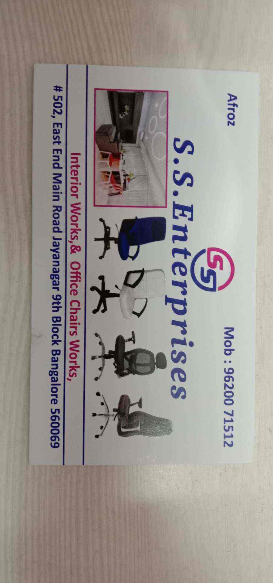 S S Enterprises in Jayanagar,Bangalore Best Office Chair Repair & Services in Bangalore Justdial