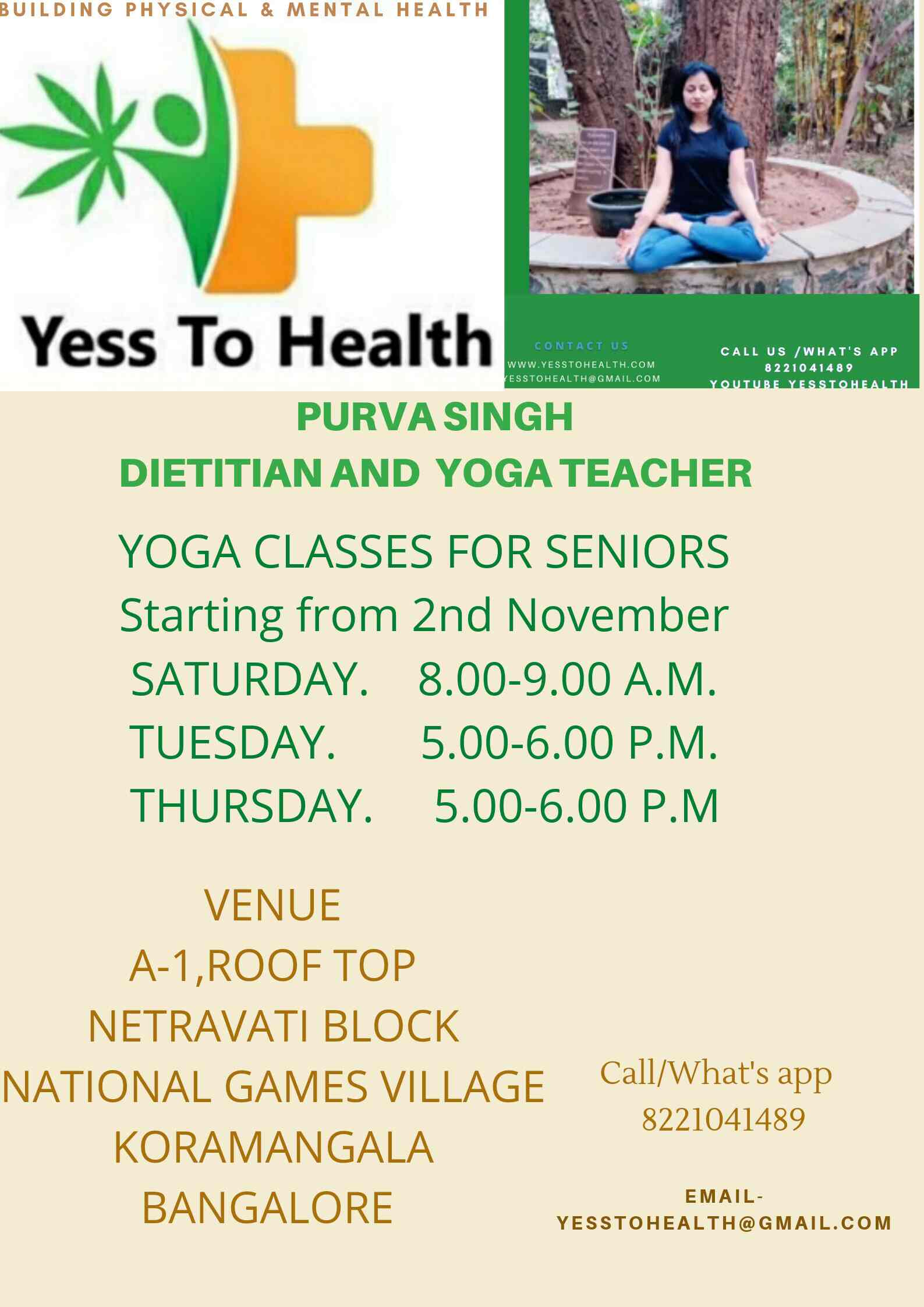 Yesstohealth in Koramangala National Games Village,Bangalore Best