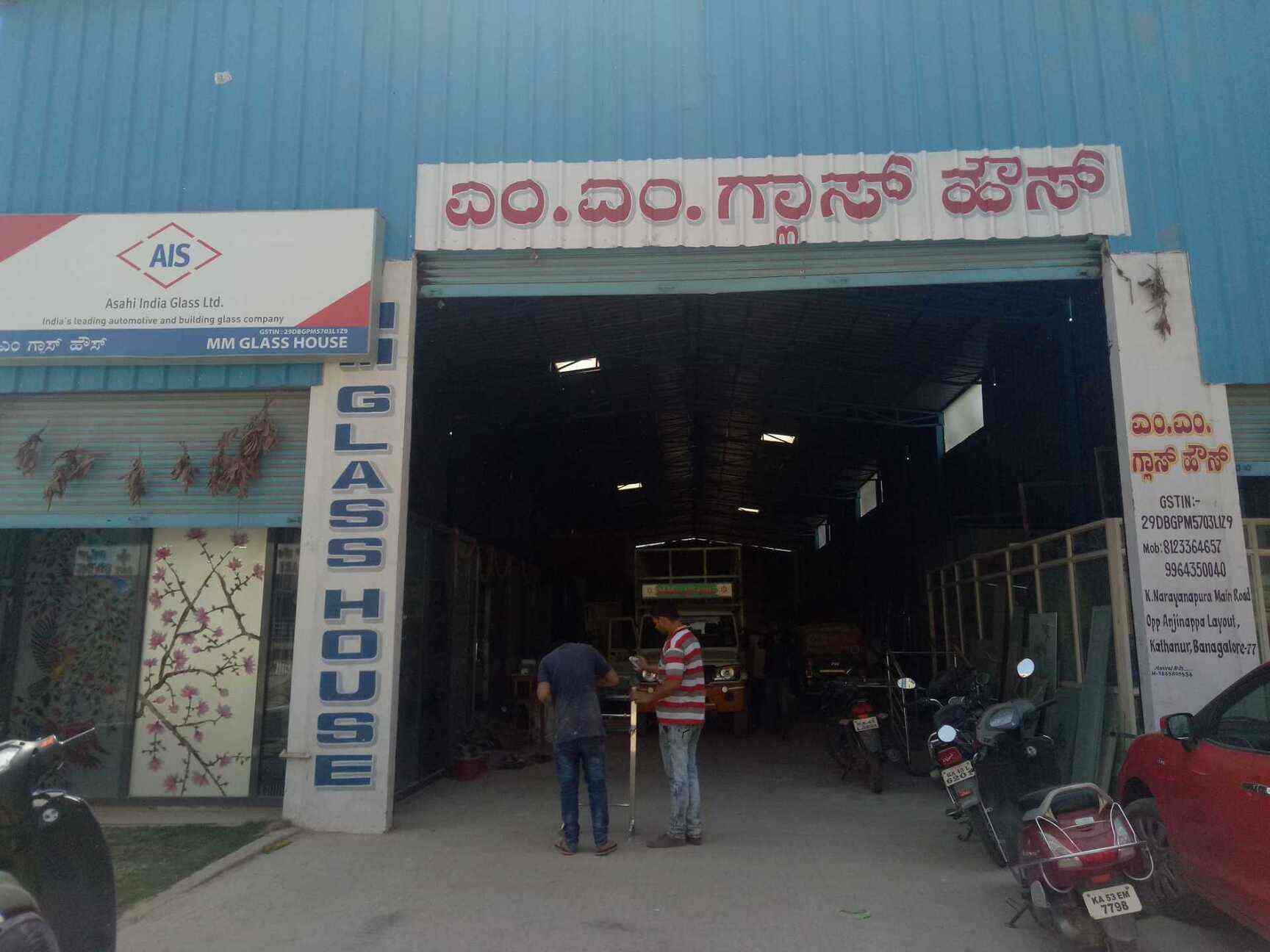 M M Glass House in Kothanur,Bangalore Best Stained Glass Job Works in