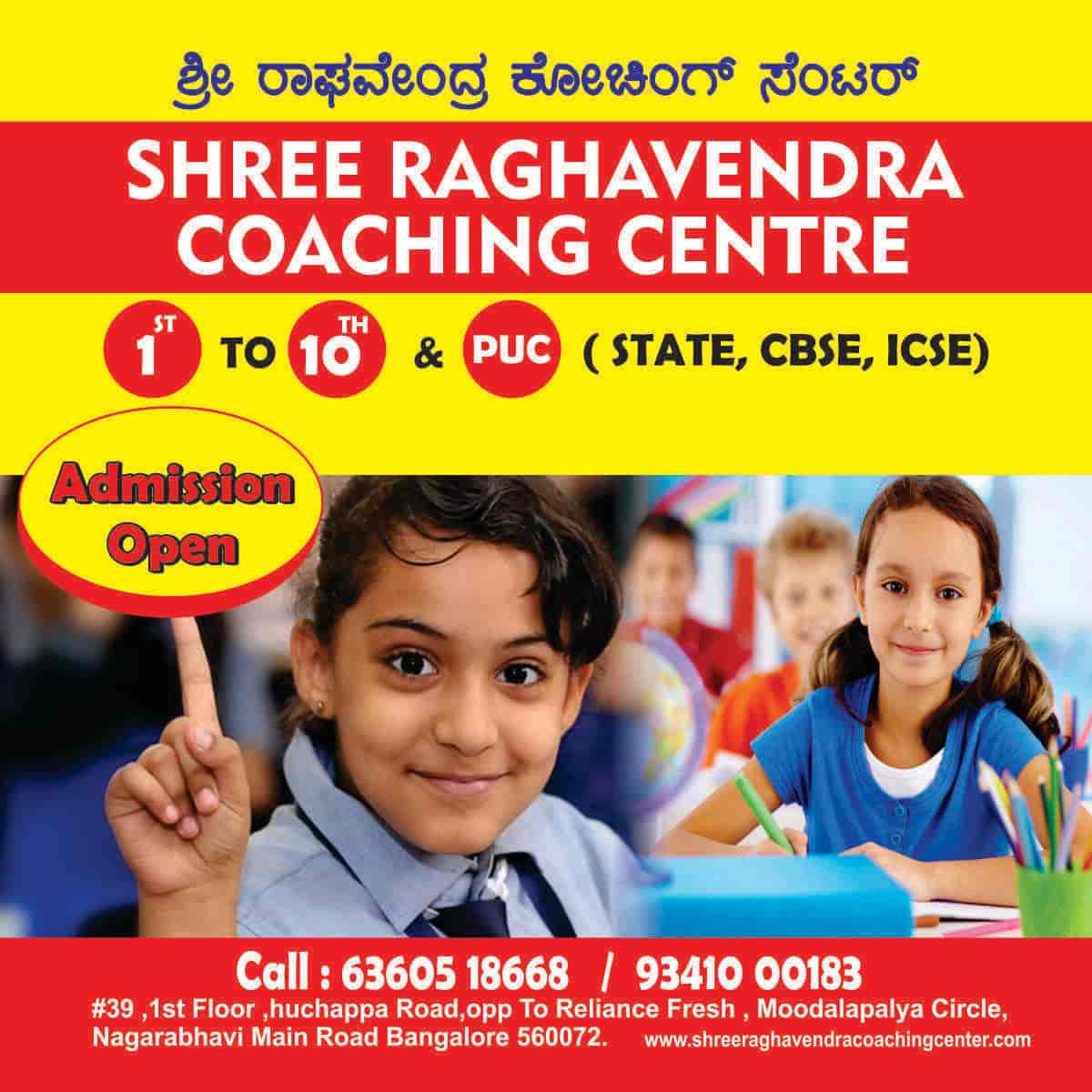 Top PUC Tuitions in Nagarbhavi 2nd Stage 8th Block, Bangalore Best