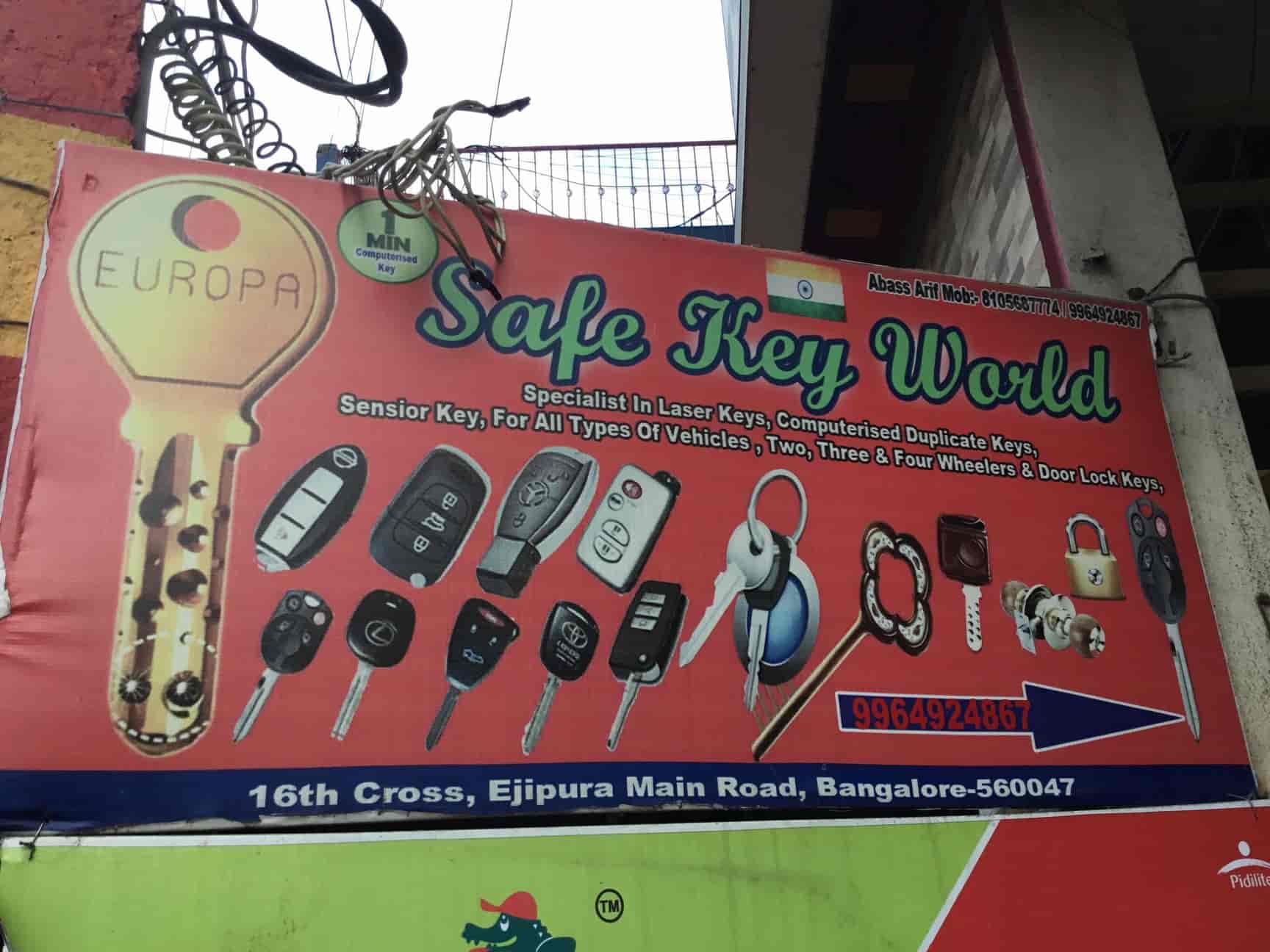 Safe Key World in Ejipura,Bangalore Best Duplicate Key Makers For