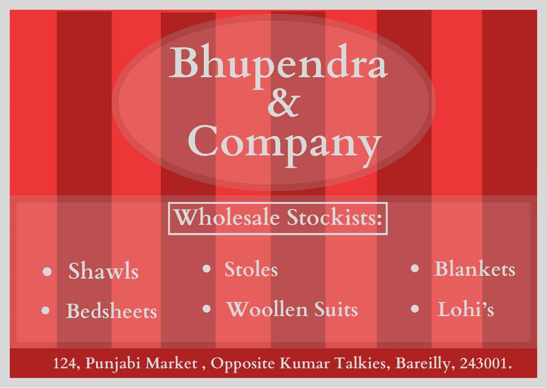 Bhupendra & Company in Bareilly Ho,Bareilly Best Blanket Wholesalers