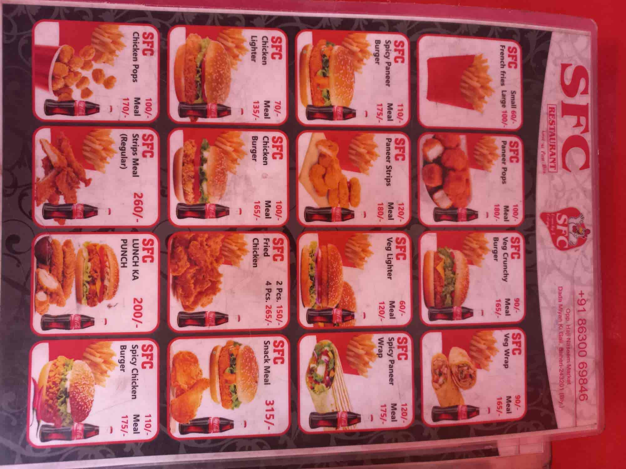 IFC × SFC：RESTAURANT TEE SFC Restaurant in Baheri Bareilly,Bareilly - Order Food Online