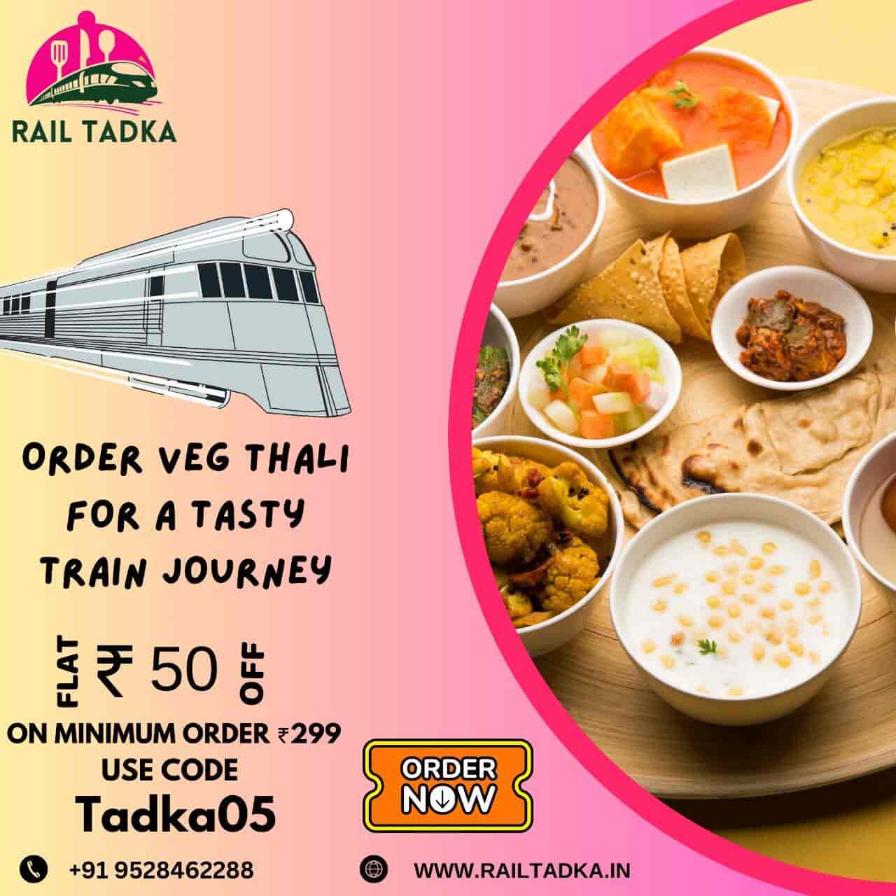 Railtadka.in in Civil Lines,Bareilly Best Food Delivery In Trains in
