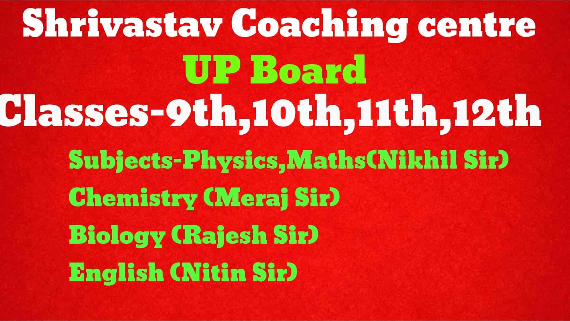 Shrivastav Coaching Center in Gaighat,Basti - Best Tutorials in Basti -  Justdial