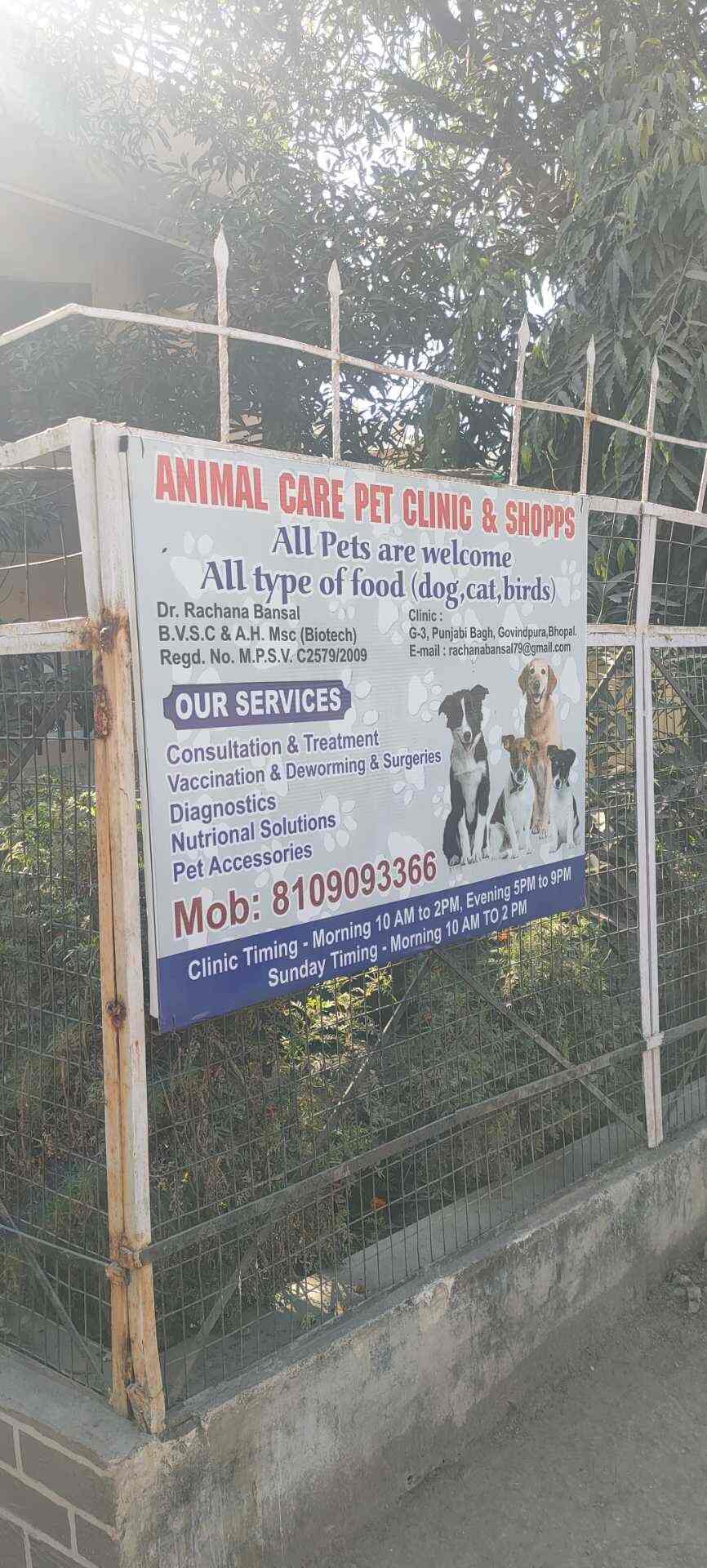 Animal care pet clinic in Ashoka Garden,Bhopal Best Veterinary Clinics in Bhopal Justdial
